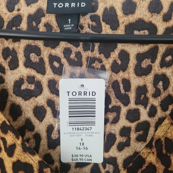 Torrid Leopard Print Blouse - Picture 2 of 4